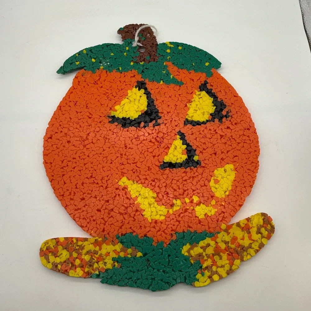 Vintage Halloween‎ Pumpkin Plastic Popcorn Decoration Wall Hanging Decor
